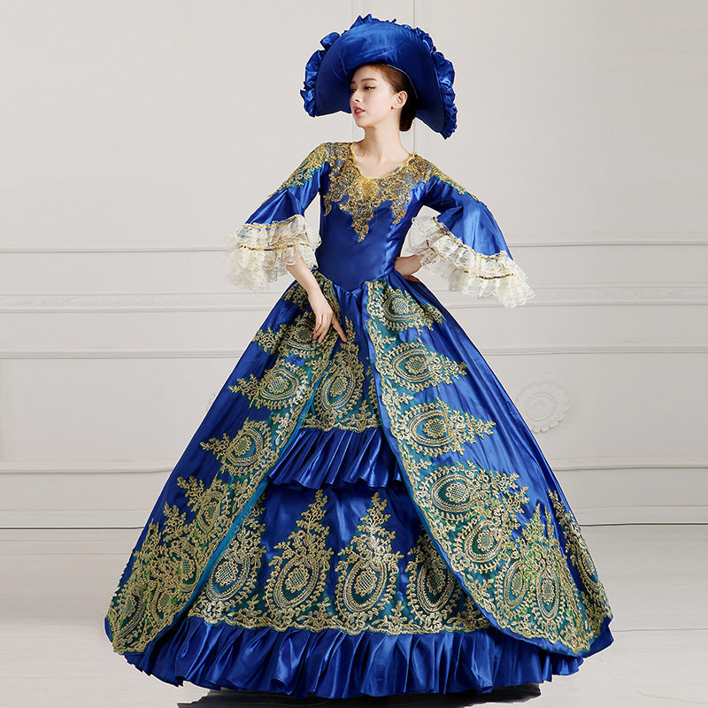 New European Style Performance Host Evening Dress Woman