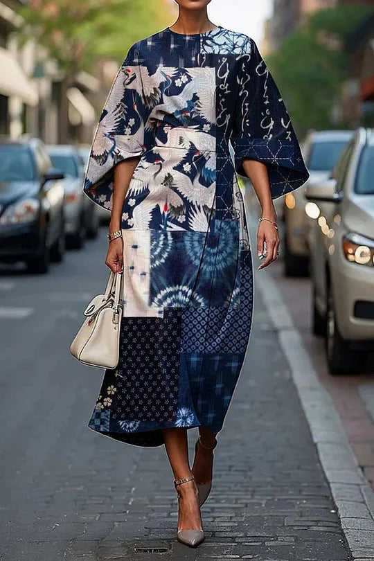 Female Creative Casual Printing Elegant Dress