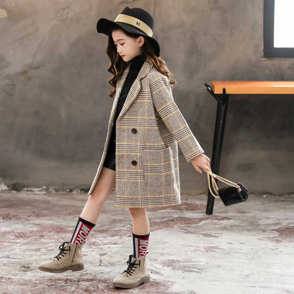 Girls woolen coat