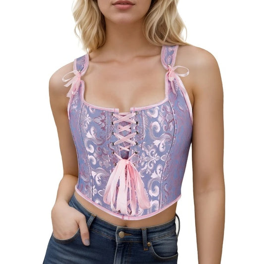 Corset Tops For Women Going Out Fashion Womens Sexy Vintage Overbust Corset Tops