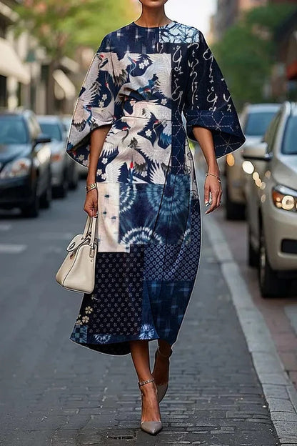 Female Creative Casual Printing Elegant Dress