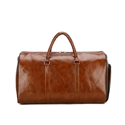 Pu Retro Business Traveling Luggage Bag Large Capacity Short Trip Bag