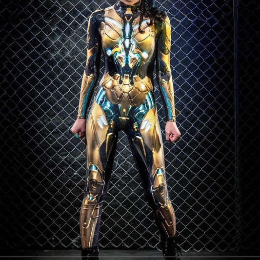 Machine Person Acting Performance Clothes Interlocking Tights Woman